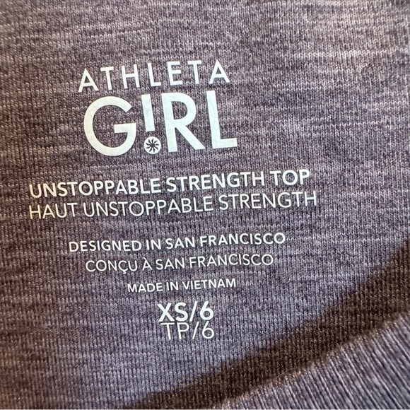 Athleta Girl XS/6 Unstoppable Strength Top - Picture 3 of 5
